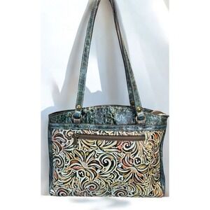 Patricia Nash Multicolor Embossed Tote